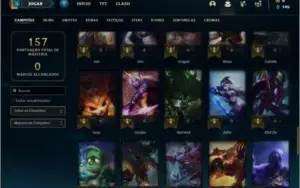 Conta prata 2 com 18 skins e 61 champs ( MAIN MID / JG )