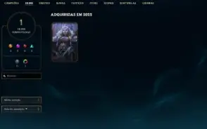 Conta lol plat 1