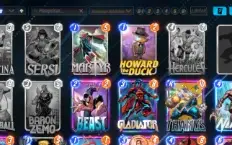 Vendo conta Marvel Snap! CL 13.1k, faltando apenas 6 cartas.