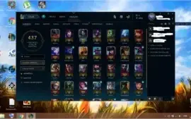 Platina 1 com borda de platina 110 champs 47 skins