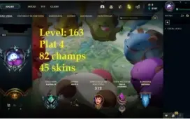 CONTA DE LOL PLATINA 4 / LEVEL 163 VARIAS SKINS