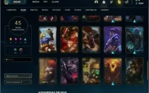 CONTA DE LOL PLATINA 4 / LEVEL 163 VARIAS SKINS