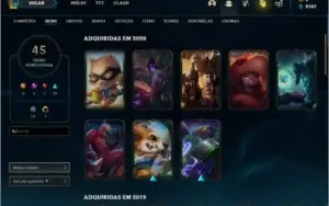 CONTA DE LOL PLATINA 4 / LEVEL 163 VARIAS SKINS