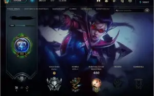 Conta de LeagueOfLegends Todos os Champs 92 Skins50kEssencia