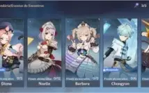 Vendo conta genshin ar35 com quatro 5* e uma arma 5*