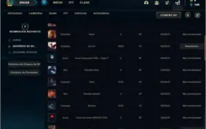 Conta prata 2 com 4 skins epicas e 25 champs