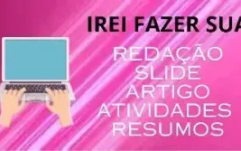 Criação de TRABALHO: resumo / slide / tarefa / Curso /