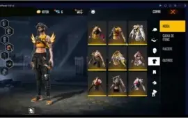 Conta no Free Fire MUITAS SKINS!!!!!