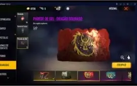 Conta no Free Fire MUITAS SKINS!!!!!