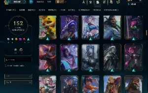 Ouro 3 com TODOS os champs e 152 Skins ( JG / ADC / MID )