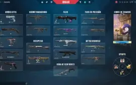 Conta valorant NFA inativa elo diamante com 24 skins e faca.