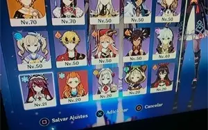 GENSHIN AR 58 15 PERSONAGENS 5S E 11 ARMAS 5S