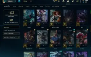 Conta platina 4 com 80 Champs e 32 Skins + 1600 RP