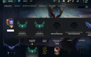 Conta platina 4 com 80 Champs e 32 Skins + 1600 RP