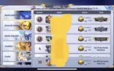 Saint Seiya - Conta extremamente competitiva