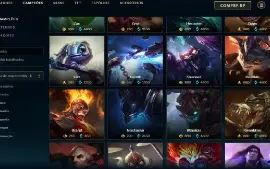 Bronze 4 com 140 Champs e 68 Skins + 650 RP