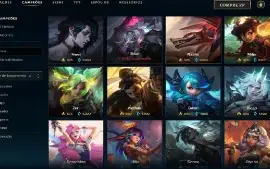 Bronze 4 com 140 Champs e 68 Skins + 650 RP