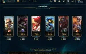 Conta Platina 4 Com 20 Champs e 1 Skin ( No servidor N.A )