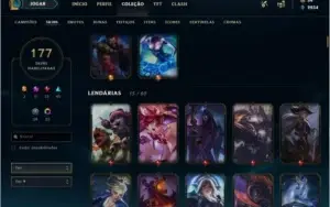 Conta LOL Gold II Muitas Skins