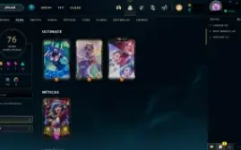 Conta Mestre soloq 60% de winrate 3 skin ultimates