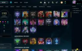 Conta Mestre soloq 60% de winrate 3 skin ultimates