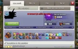 Conta clash of clans e clash royale super barato.