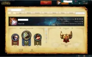 CONTA DE LOL OURO 1 - 31 CAMPEÕES / 10 SKINS / 3 REEMBOLSO