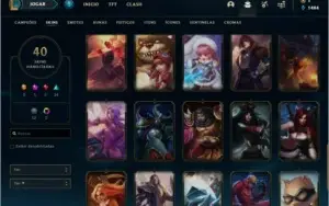 CONTA SEM RANK (EX G4) 81 CAMPEÕES, 40 SKINS
