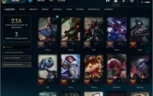 CONTA SEM RANK (EX G4) 81 CAMPEÕES, 40 SKINS
