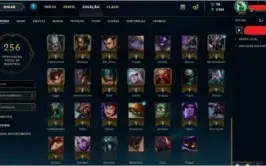 Conta League of Legends Ouro 1 + 76 Champs + 25 Skins