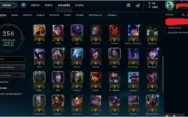 Conta League of Legends Ouro 1 + 76 Champs + 25 Skins