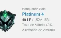 Conta platina 4 (honra 0) no precin