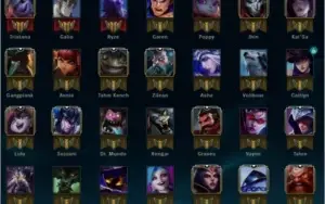 SKINS VITORIOSAS APARTIR DA S5 > 39 SKINS - D4 119 CHAMP