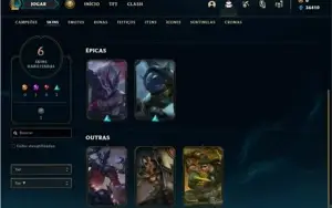 Conta Platina 4 com 27 Champs e 6 Skin + 1 Prestigio do Fizz