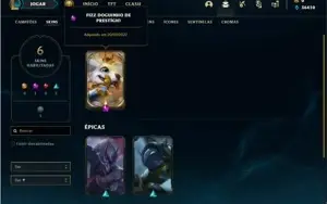 Conta Platina 4 com 27 Champs e 6 Skin + 1 Prestigio do Fizz
