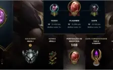 Conta Prata 1, 50 rankeds, level 44