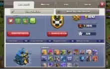 Conta clash of clans  cv12 semi full