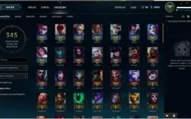 Conta platina iv 128 campeões 112 skins