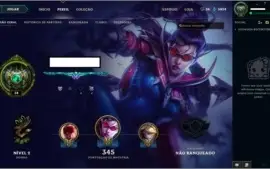 Conta platina iv 128 campeões 112 skins