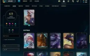 Conta Mestre com 493 PDL, 61 skins e 54 champs