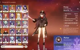 HUTAO + Homa + 4 5 Estrelas & Aloy - Genshin Impact