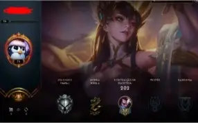 Conta league of legends lvl 70