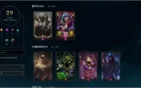 Conta league of legends lvl 70