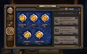 Conta hearthstone 240 lendarias (7700 no total) Foco padrão
