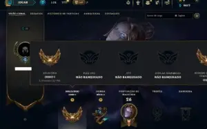 Ouro 1 com 50 Champs e 4 Skins