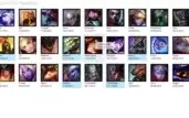 QUASE DE GRAÇA: CONTA COM 46 CAMPEÕES E 13 SKINS