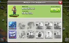 Clash of clans cv12 com 6 construtores.