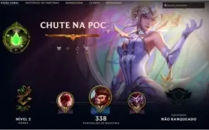 Conta unranked com 91 skins e 105 champs no total - barato!