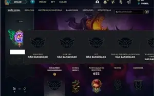 Conta Unranked com TODOS os champs e 149 Skins + 31 Cromas