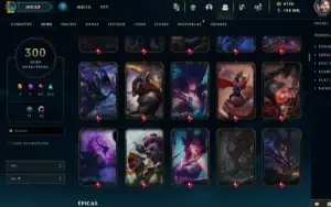 Conta Lol - Unrakend, Todos Os Champs, 300 Skins, 6700 De Rp